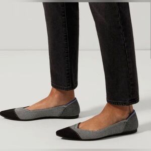 Rothy's Black and Gray Women's Flats